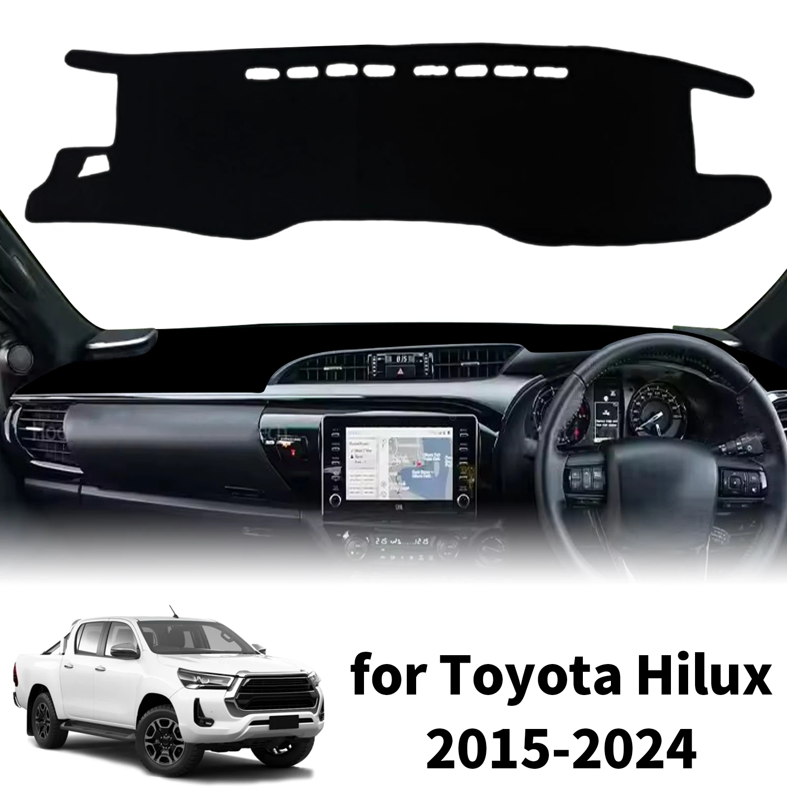 for Toyota Hilux 2015 2016-2024 Custom Fit Car Dashboard Cover Sunshade Dash Mat Anti‑Slip Dashmat Protector Pad Accessories
for Toyota Hilux 2015 2016-2024 Custom Fit Car Dashboard Cover Sunshade Dash Mat Anti‑Slip Dashmat Protector Pad Accessories