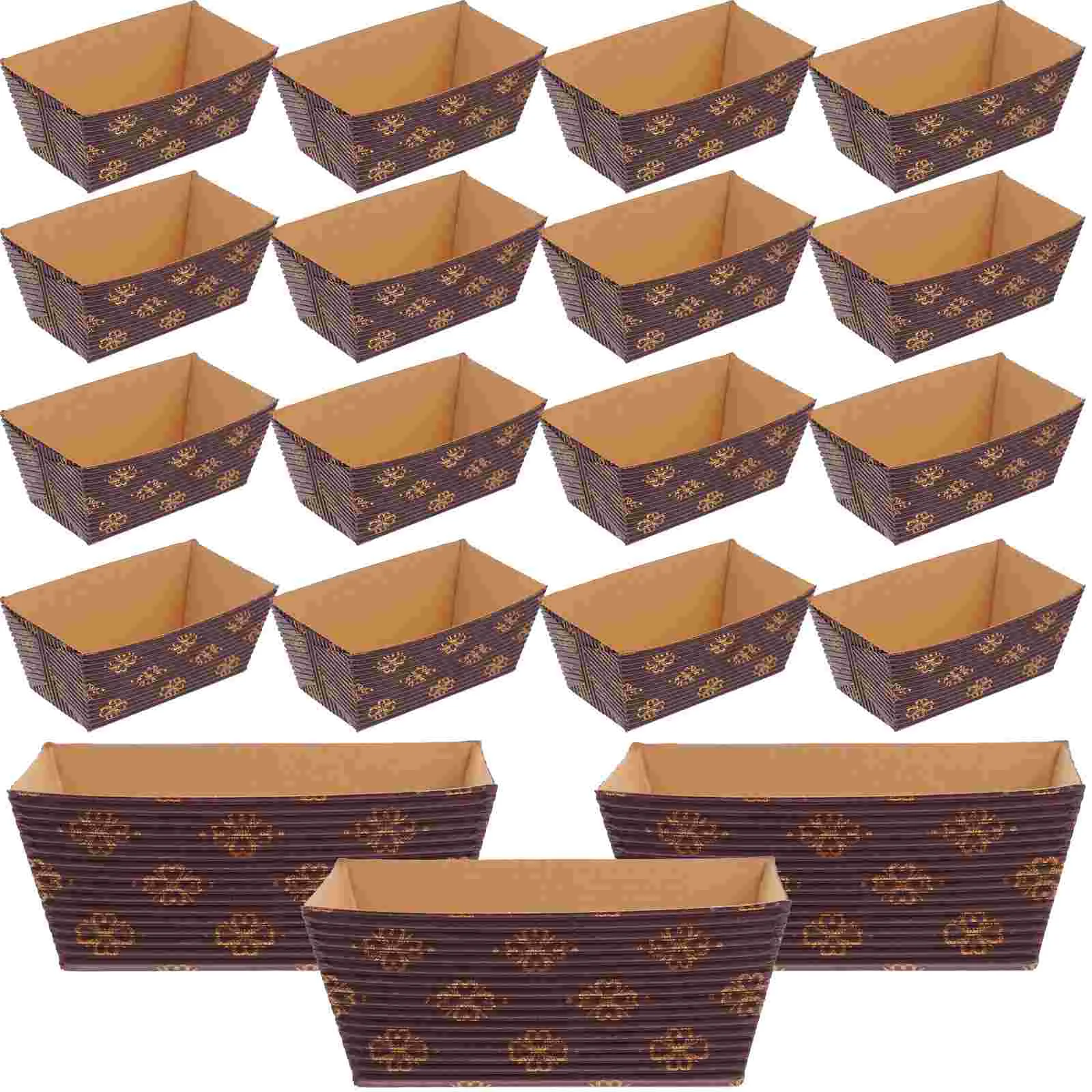 50 Pcs Corrugated Paper Tray Loaf Pans for Multipurpose Bread Molds Kitchen Plates Baking
50 Pcs Corrugated Paper Tray Loaf Pans for Multipurpose Bread Molds Kitchen Plates Baking