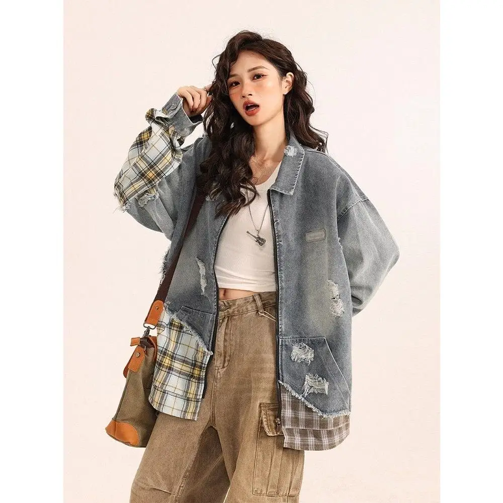 Джинсовая ткань American Sle в стиле ретро INS в клетку с отверстиями, винтажная модная верхняя одежда, молодежная полиэфирная ткань
Джинсовая ткань American Sle в стиле ретро INS в клетку с отверстиями, винтажная модная верхняя одежда, молодежная полиэфирная ткань