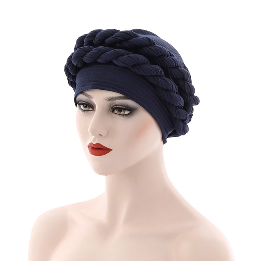 Europe and the United States New Popular Baotou Cap Braid Cap Random Linen Wrinkled Fried Dough Twists Braid Muslim Hat
Europe and the United States New Popular Baotou Cap Braid Cap Random Linen Wrinkled Fried Dough Twists Braid Muslim Hat