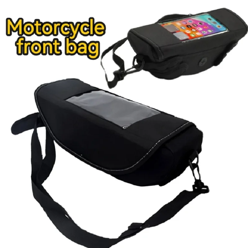 Motorcycle Handlebar Bag Front Mount Universal, Waterproof Touch Screen Phone Pouch, Travel Riding Navigation Tool Pack
Motorcycle Handlebar Bag Front Mount Universal, Waterproof Touch Screen Phone Pouch, Travel Riding Navigation Tool Pack