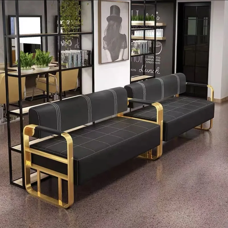 Golden Salon Furniture Beauty Salon Barber Shop Waiting Chair High Quality Waiting Sofa
Golden Salon Furniture Beauty Salon Barber Shop Waiting Chair High Quality Waiting Sofa