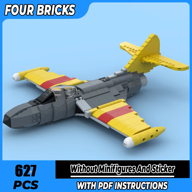 Moc Building Blocks Grumman F9F Panther Technology Modular Bricks Model Gifts Christmas Toys DIY Sets Assembly
Moc Building Blocks Grumman F9F Panther Technology Modular Bricks Model Gifts Christmas Toys DIY Sets Assembly