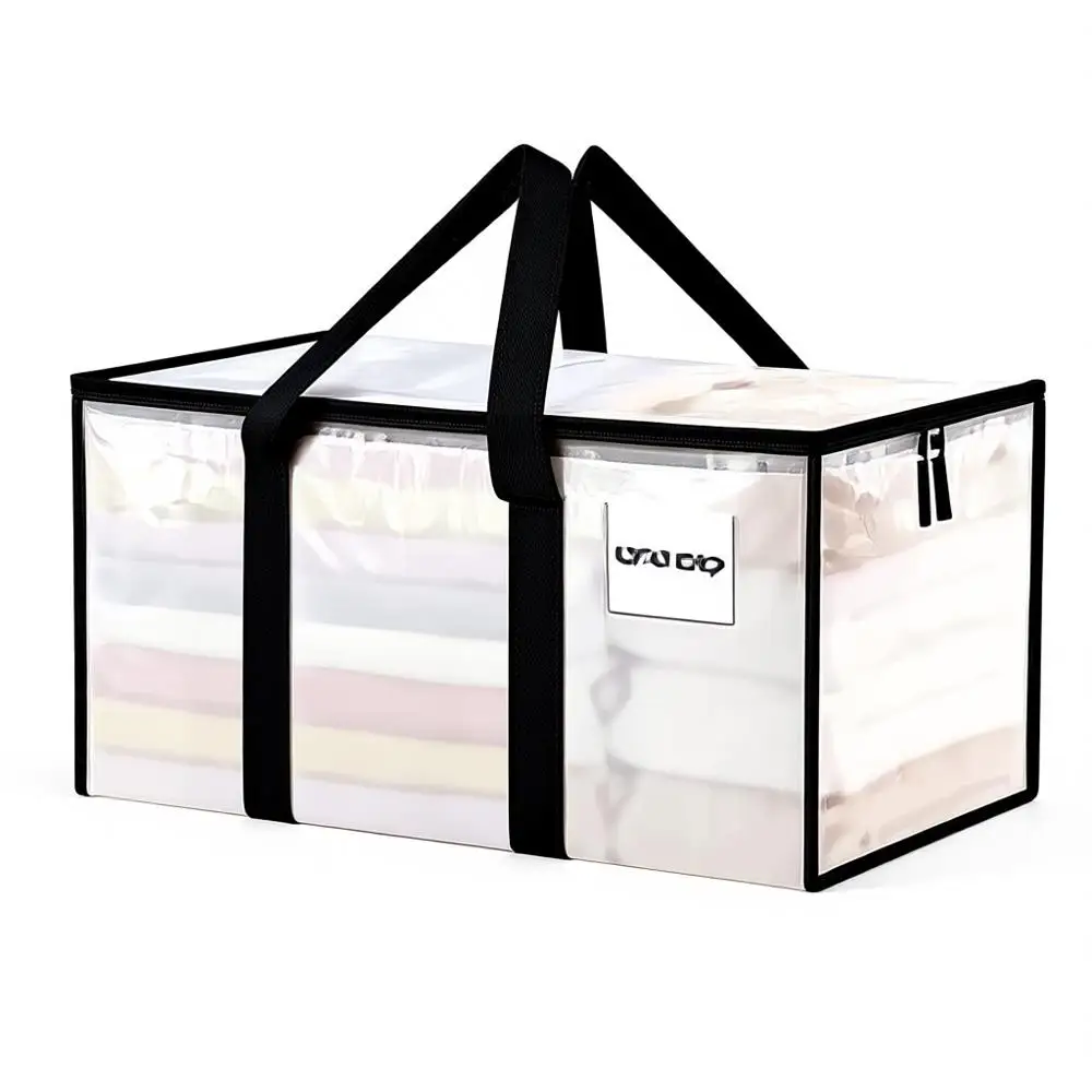 16-Pack XL Heavy-Duty Clear Storage Bags with Lids, Reinforced Handles and Strong Zippers for Moving, Packing Clothes, Dorms, an
16-Pack XL Heavy-Duty Clear Storage Bags with Lids, Reinforced Handles and Strong Zippers for Moving, Packing Clothes, Dorms, an