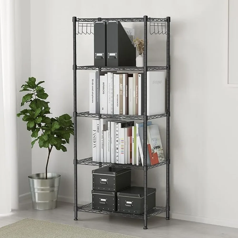 5-Shel Shelving Storage Unit Multipose Heavy Duty Metal Pantry Storage Shelves Wire Rack with Leveling eet and Hooks Adjust
5-Shel Shelving Storage Unit Multipose Heavy Duty Metal Pantry Storage Shelves Wire Rack with Leveling eet and Hooks Adjust