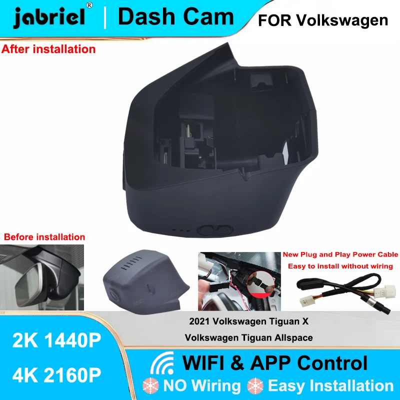 Jabriel for Volkswagen VW Tiguan X for Volkswagen VW Tiguan Allspace 2021 2022 2023 Dash Cam 2K 4K Plug and Play Video Recorder
Jabriel for Volkswagen VW Tiguan X for Volkswagen VW Tiguan Allspace 2021 2022 2023 Dash Cam 2K 4K Plug and Play Video Recorder