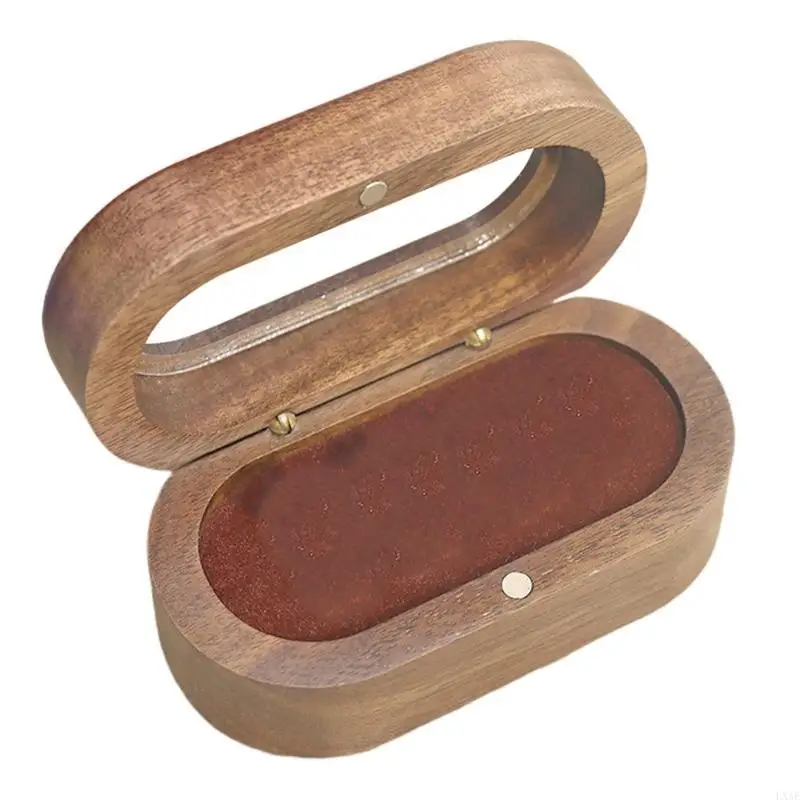 Sophisticated 4 Compartments Black Walnut Rings Box with Acrylic Display Window
Sophisticated 4 Compartments Black Walnut Rings Box with Acrylic Display Window