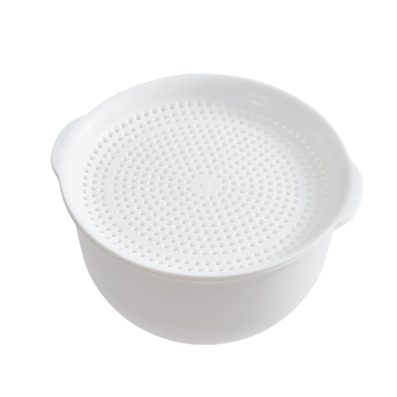 E8BD Double Drain Basket Bowl Rice Washing Kitchen Sink Strainer Noodles Vegetables Fruit Kitchen Gadget Colander White
E8BD Double Drain Basket Bowl Rice Washing Kitchen Sink Strainer Noodles Vegetables Fruit Kitchen Gadget Colander White