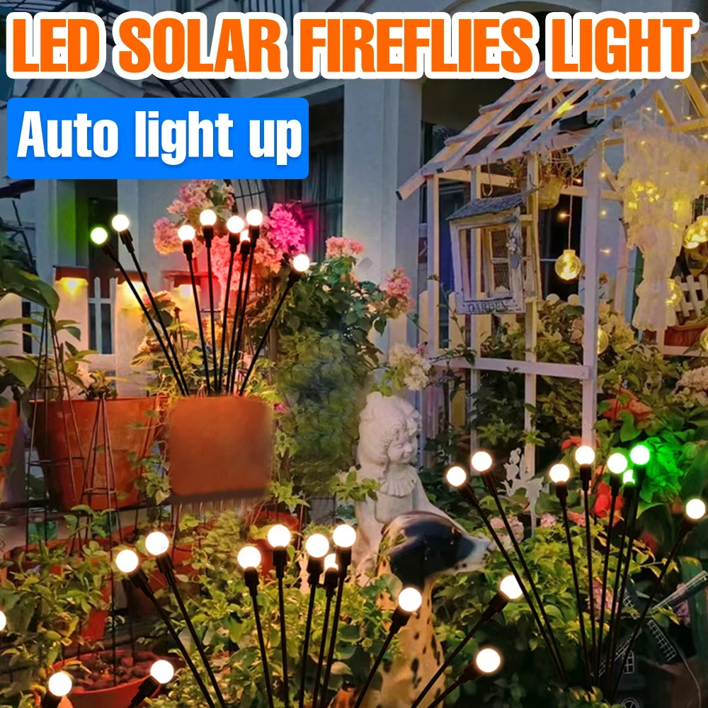 Solar Firefly Light LED Outdoor Courtyard Garden Grounding Lawn Lamp Balcony Camping Flower Sea Landscape Decor Lighting
Solar Firefly Light LED Outdoor Courtyard Garden Grounding Lawn Lamp Balcony Camping Flower Sea Landscape Decor Lighting