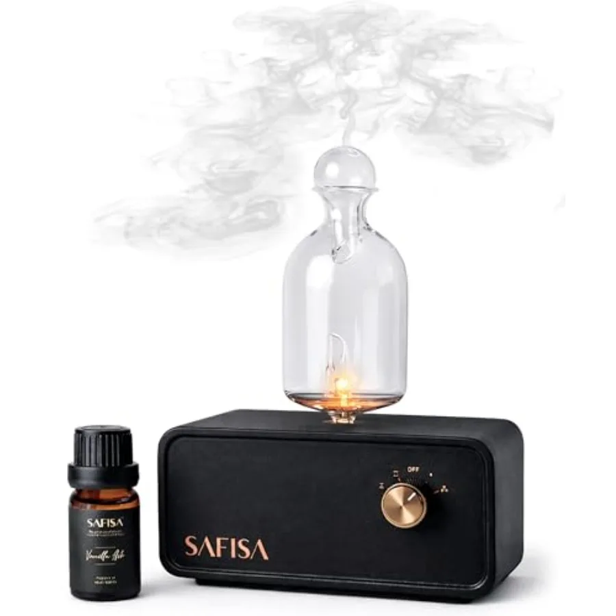 Waterless Essential Oil Diffuser, Nebulizing Cold Air Scent Diffuser for Home, 700 Sq. Ft., Portable Glass Waterless Diffuser f
Waterless Essential Oil Diffuser, Nebulizing Cold Air Scent Diffuser for Home, 700 Sq. Ft., Portable Glass Waterless Diffuser f