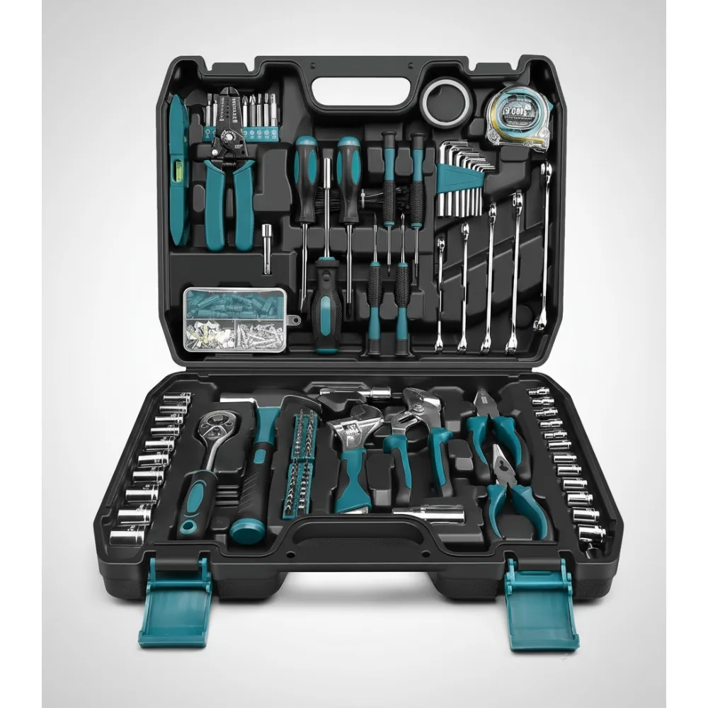 Полный домашний набор инструментов из 28 предметов — портативный ремонтный набор с торцевым ключом и отвертками для самостоятельного изготовления и авто
Полный домашний набор инструментов из 28 предметов — портативный ремонтный набор с торцевым ключом и отвертками для самостоятельного изготовления и авто