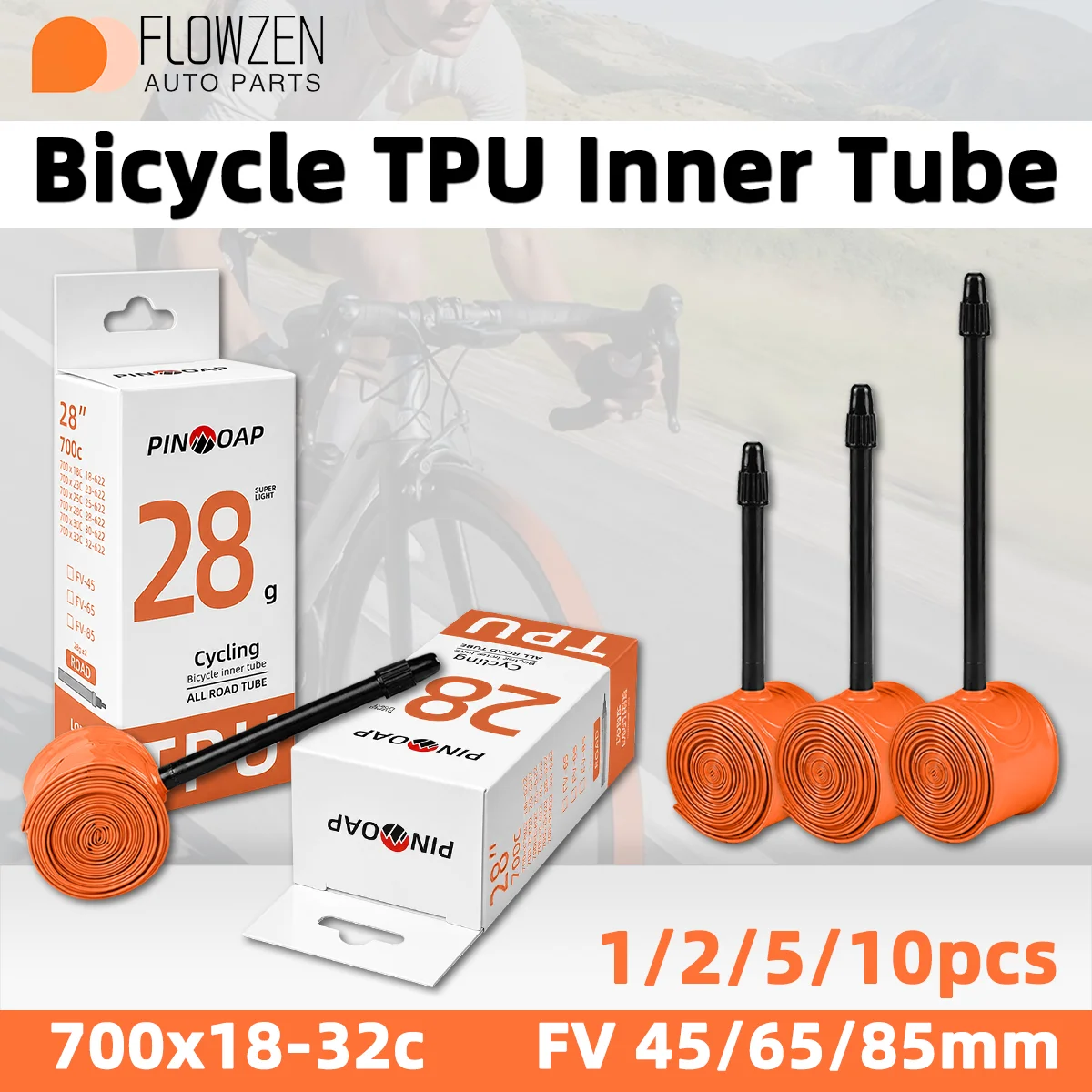 1/2/5/10pcs Ultralight Wear-Resistant Tpu Bike Inner Tube 45 65 85mm Road Gravel Cycling Bicycle Tire Parts For 700x18-32C
1/2/5/10pcs Ultralight Wear-Resistant Tpu Bike Inner Tube 45 65 85mm Road Gravel Cycling Bicycle Tire Parts For 700x18-32C