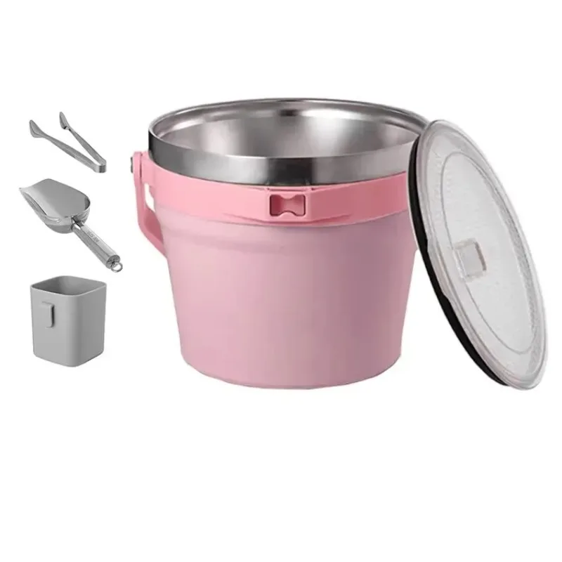 Large Capacity Outdoor Refrigerated Portable Stainless Steel 7.2 Liter Ice Bucket with Lid and Cooler Box
Large Capacity Outdoor Refrigerated Portable Stainless Steel 7.2 Liter Ice Bucket with Lid and Cooler Box