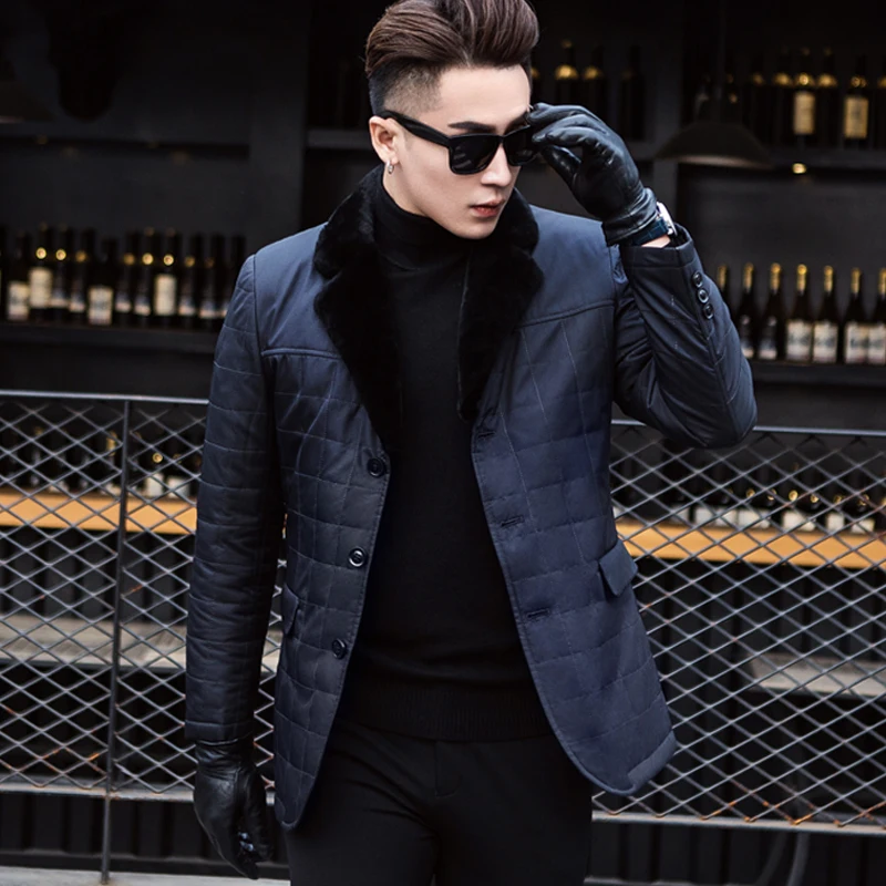 Winter Mens Fur Coat Warm Mink Fur Collar Fashion Short Men's Parka Thicken Rabbit Fur Liner Male Coat Business Chaquetas Hombre
Winter Mens Fur Coat Warm Mink Fur Collar Fashion Short Men's Parka Thicken Rabbit Fur Liner Male Coat Business Chaquetas Hombre