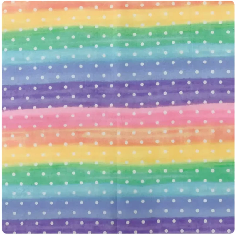 Rainbow polka dot printed pure cotton fabric for children's dresses, garment, pockets, bags, M192
Rainbow polka dot printed pure cotton fabric for children's dresses, garment, pockets, bags, M192