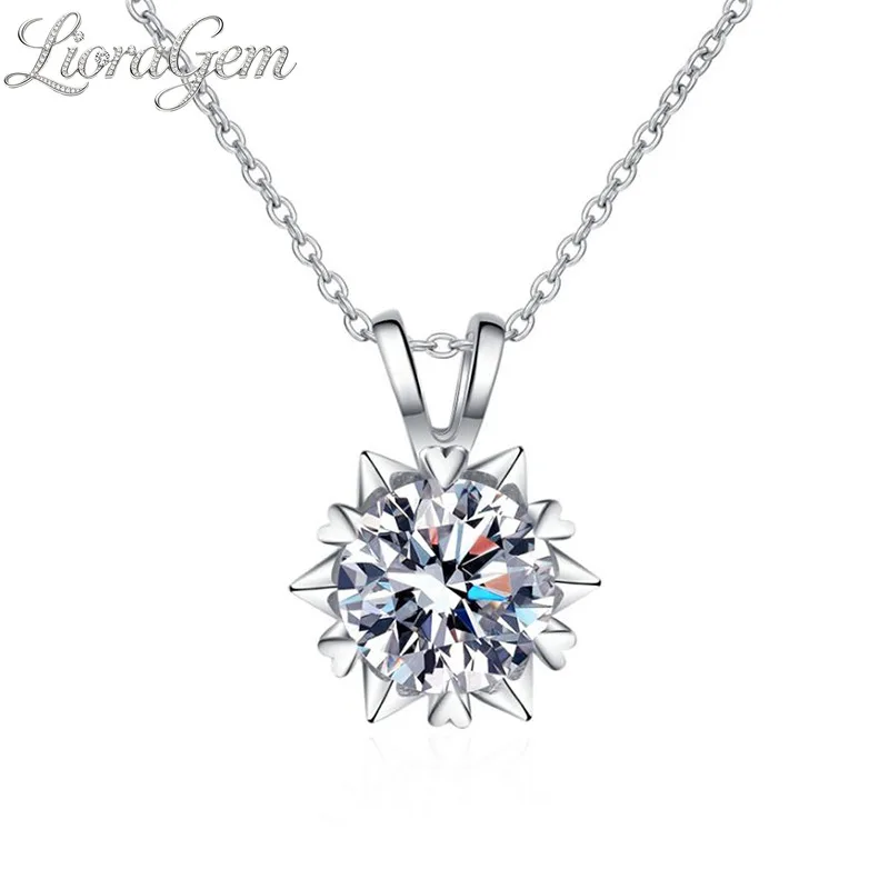 LioraGem Stylish Moissanite Collar Necklace, 1–2 Carat Snowflake-Style Moissanite Pendant Necklace Platinum PT950 Stamp
LioraGem Stylish Moissanite Collar Necklace, 1–2 Carat Snowflake-Style Moissanite Pendant Necklace Platinum PT950 Stamp