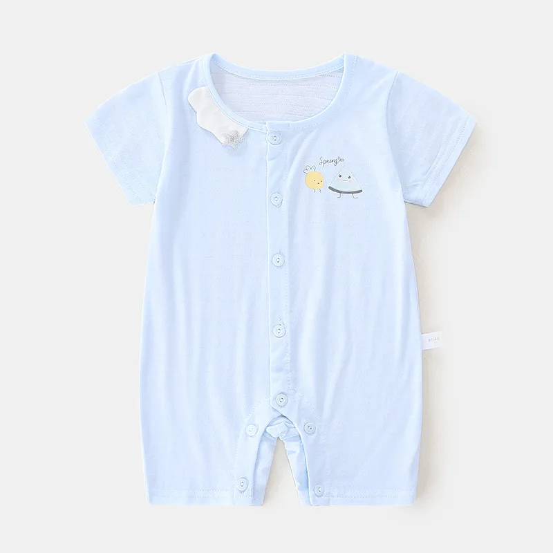 Baby Jumpsuit Baby Summer Short Sleeve Single Breasted Pure Cotton Rompers Child Bib Closed Crotch Thin Pajamas
Baby Jumpsuit Baby Summer Short Sleeve Single Breasted Pure Cotton Rompers Child Bib Closed Crotch Thin Pajamas