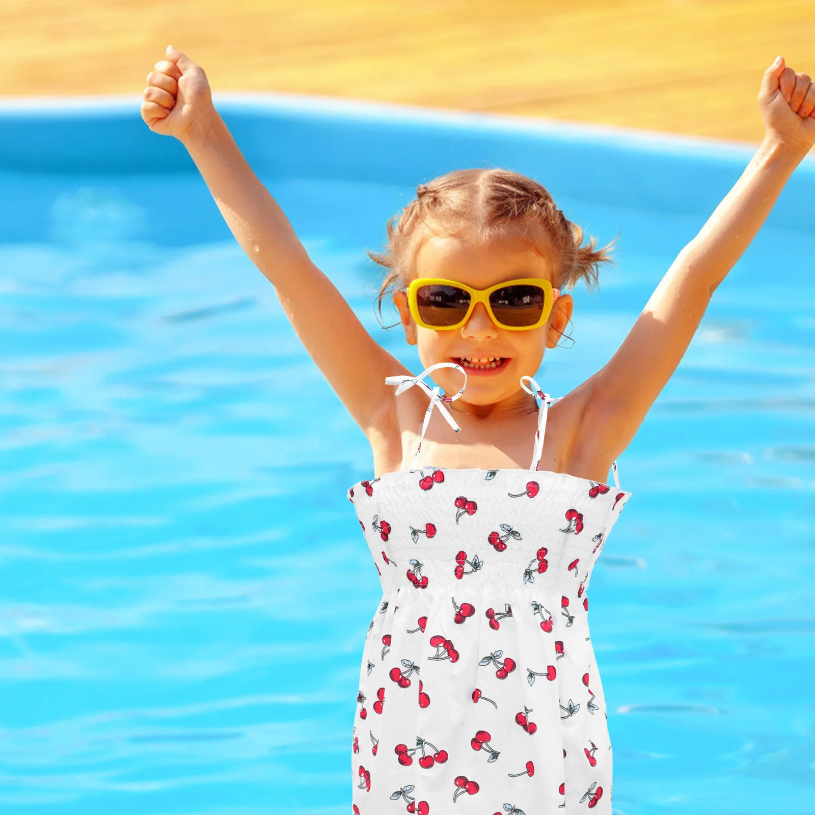 1Pcs Children Cherry Printed Sleeveless Strap Dress Comfortable Breathable Summer Casual Dress One-Piece for Girls
1Pcs Children Cherry Printed Sleeveless Strap Dress Comfortable Breathable Summer Casual Dress One-Piece for Girls