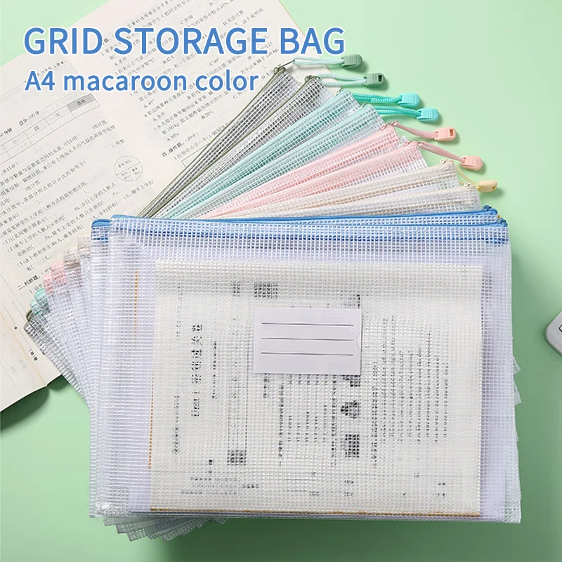 5/10/20/30pcs Mesh A4/A5 Size Zipper Pouch Document Mesh Bag 5 Color Choices Waterproof Folder Supplies Pencil Case Storage Bags
5/10/20/30pcs Mesh A4/A5 Size Zipper Pouch Document Mesh Bag 5 Color Choices Waterproof Folder Supplies Pencil Case Storage Bags