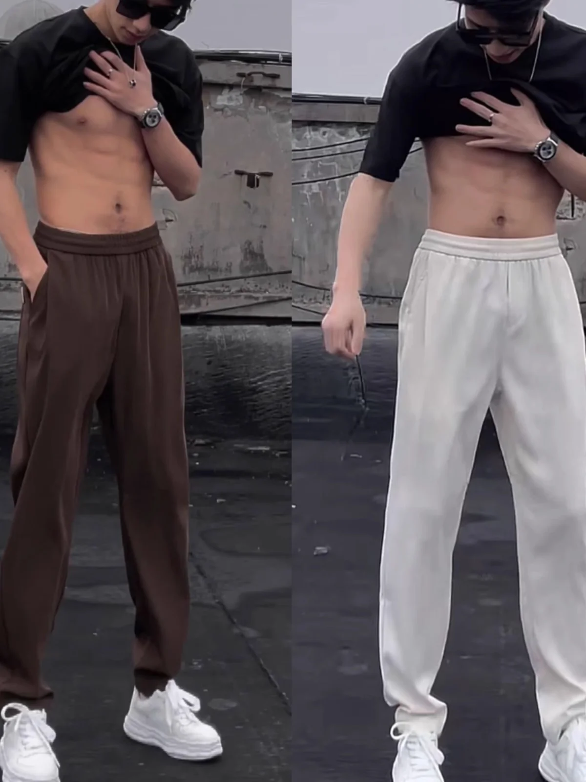 Летние мужские повседневные брюки-харлан из полиэстера: гладкие, без морщин, свободного кроя, универсальные, простые, модные, длинные
Летние мужские повседневные брюки-харлан из полиэстера: гладкие, без морщин, свободного кроя, универсальные, простые, модные, длинные