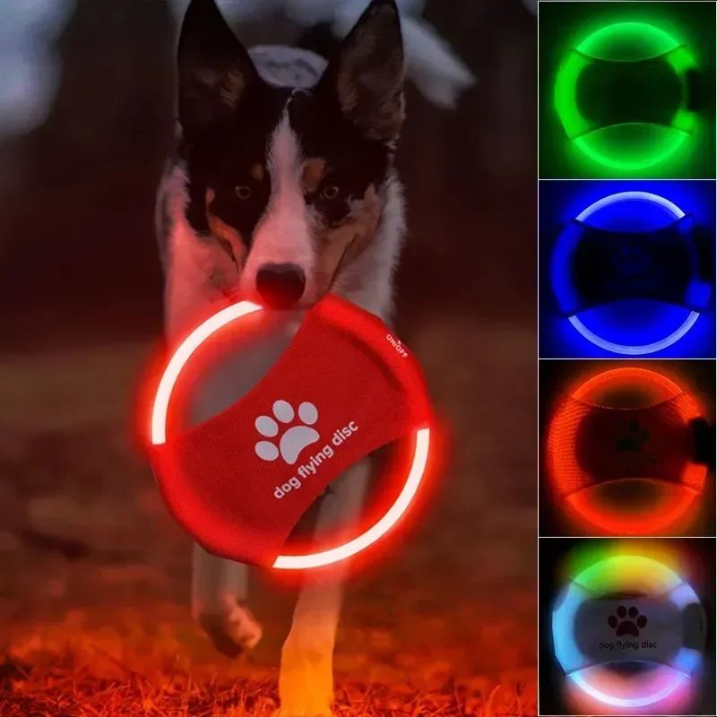 Dog Flying Discs 3 Modes Light Glowing LED luminousTrainning Interactive Toys Game Flying Discs Dog Toy Pet Dog Accessories
Dog Flying Discs 3 Modes Light Glowing LED luminousTrainning Interactive Toys Game Flying Discs Dog Toy Pet Dog Accessories