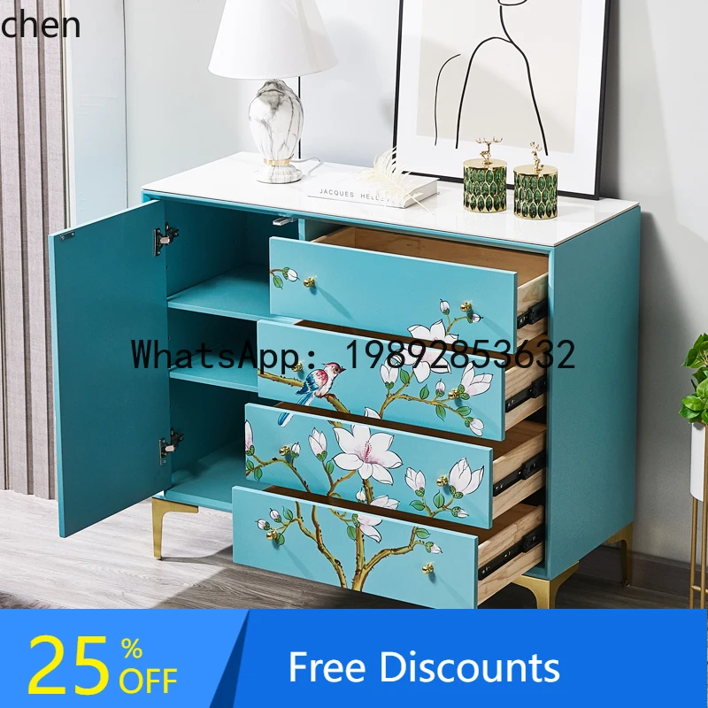 light luxury solid wood chest modern simple wall porch storage cabinet
light luxury solid wood chest modern simple wall porch storage cabinet