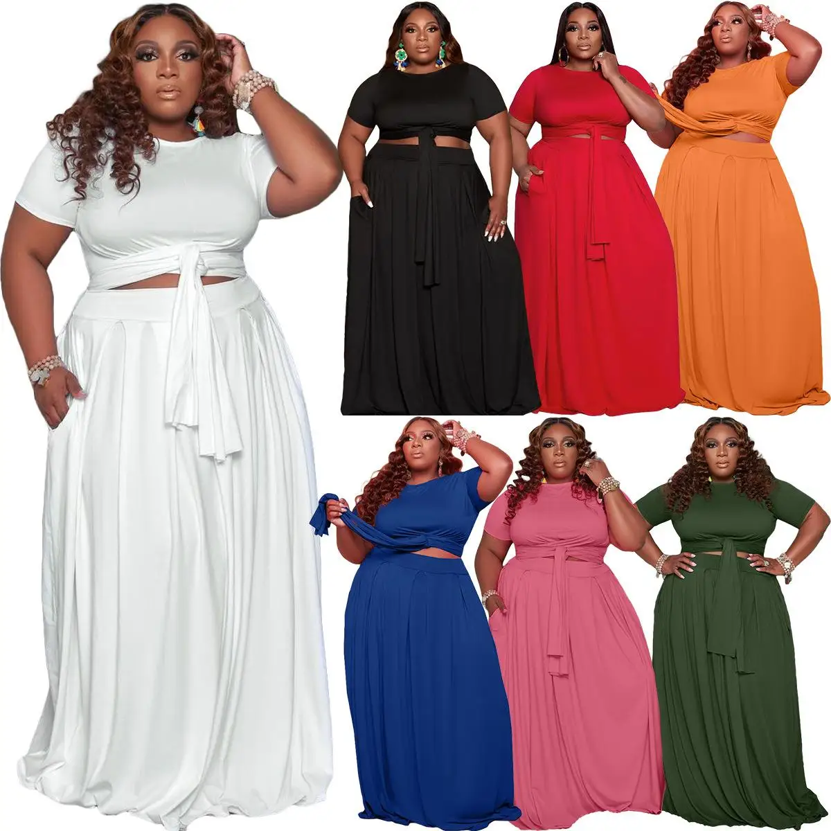 plus Size Women's Casual Skirt Suit Two Piece Set Outdoor Cam Traveling Clothing Comfortable Breathable Faionable
plus Size Women's Casual Skirt Suit Two Piece Set Outdoor Cam Traveling Clothing Comfortable Breathable Faionable