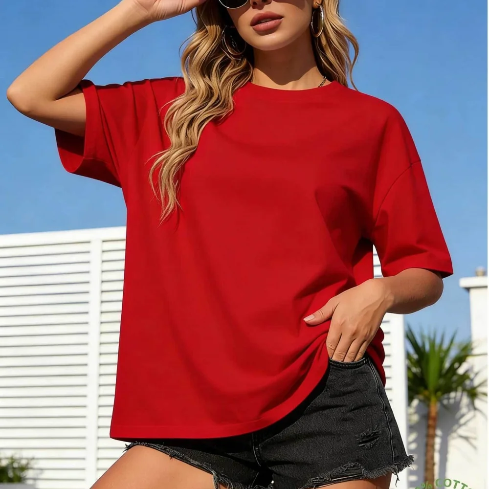 2026 New Summer Women Men Simple And Luxurious Solid Color Casual Short Sleeved Round Neck 5 Colors T-Shirt
2026 New Summer Women Men Simple And Luxurious Solid Color Casual Short Sleeved Round Neck 5 Colors T-Shirt