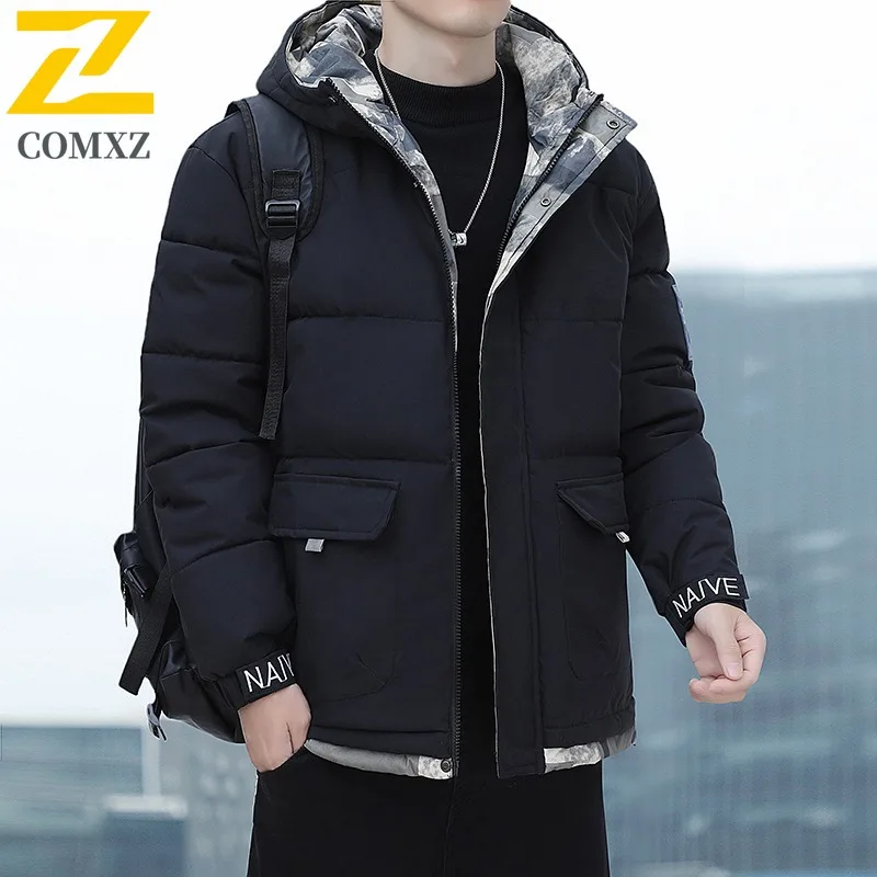 COMXZ 2025 Winter Jacket Mens Fashion Classics Hooded Adventure Windproof Padding Coat Loose Solid Color Warm Lightweight Parka
COMXZ 2025 Winter Jacket Mens Fashion Classics Hooded Adventure Windproof Padding Coat Loose Solid Color Warm Lightweight Parka
