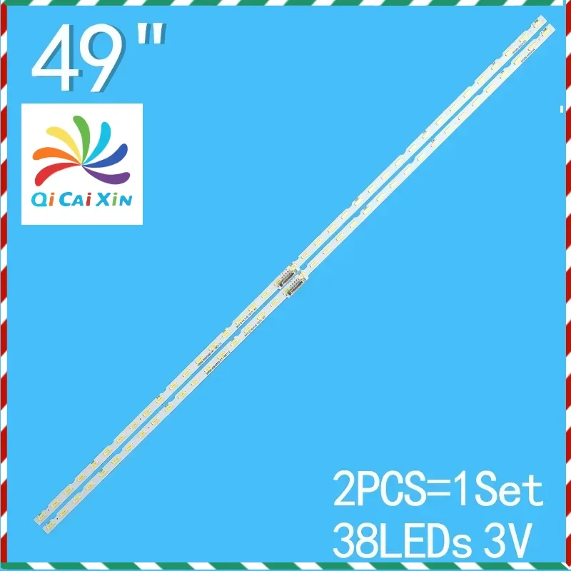 2pcs/Kit LED strips for SAMSUNG TV UE49NU7120U UE49NU7105K UE49NU7102K UE49NU7100W UE49NU7179U UE49NU7300K UE49NU7372U
2pcs/Kit LED strips for SAMSUNG TV UE49NU7120U UE49NU7105K UE49NU7102K UE49NU7100W UE49NU7179U UE49NU7300K UE49NU7372U