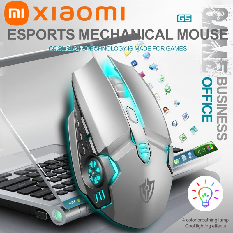 Проводная игровая мышь Xiaomi X7, USB светоизлучающая эргономичная конструкция, настольная деловая мышь для домашнего офиса для ПК, Android IOS
Проводная игровая мышь Xiaomi X7, USB светоизлучающая эргономичная конструкция, настольная деловая мышь для домашнего офиса для ПК, Android IOS