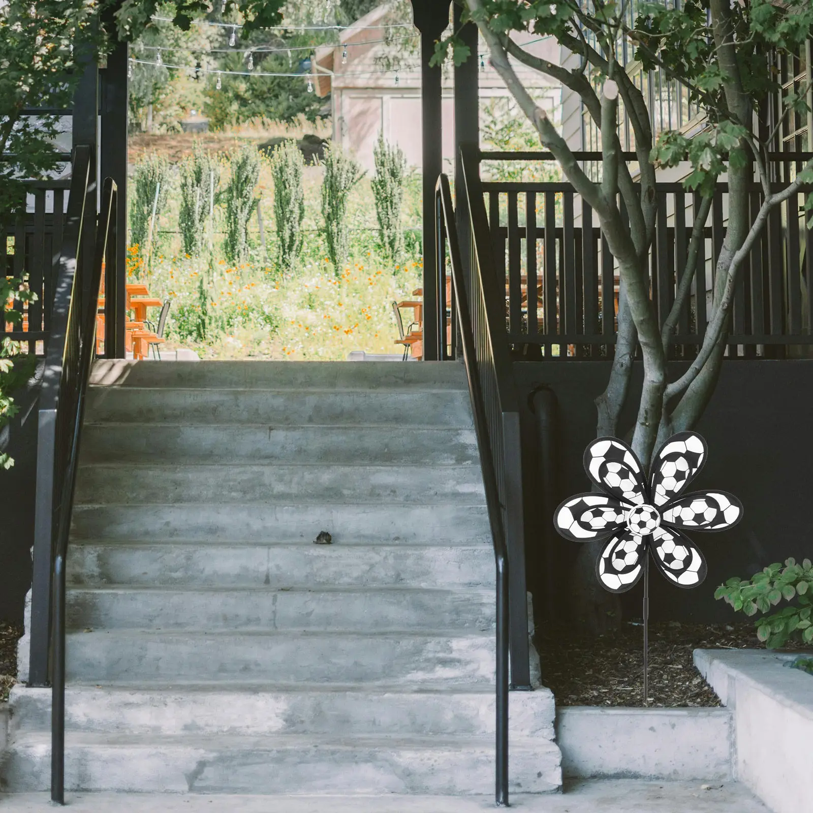 Garden Windmill Soccer Design Decorative Pinwheel for Decoration Durable Cloth Plastic Material Easy to Assemble Fun
Garden Windmill Soccer Design Decorative Pinwheel for Decoration Durable Cloth Plastic Material Easy to Assemble Fun