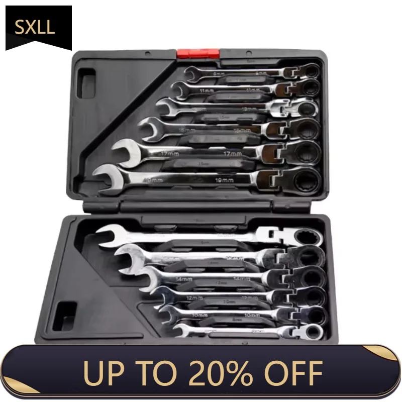 SXLL 12Pcs Hardware Tools Home Improvement Sockets Hexagonal Auto Repair Box Precision Ratchet Wrench Set Universal Joint Kit
SXLL 12Pcs Hardware Tools Home Improvement Sockets Hexagonal Auto Repair Box Precision Ratchet Wrench Set Universal Joint Kit