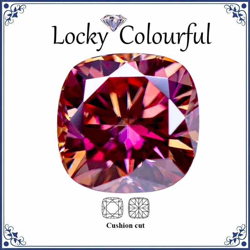Moissanite Square Cushion Shape VVS1 Watermelon Red Color Charms Beads for DIY Jewelry Making Bracelet Ring with GRA Certificate
Moissanite Square Cushion Shape VVS1 Watermelon Red Color Charms Beads for DIY Jewelry Making Bracelet Ring with GRA Certificate