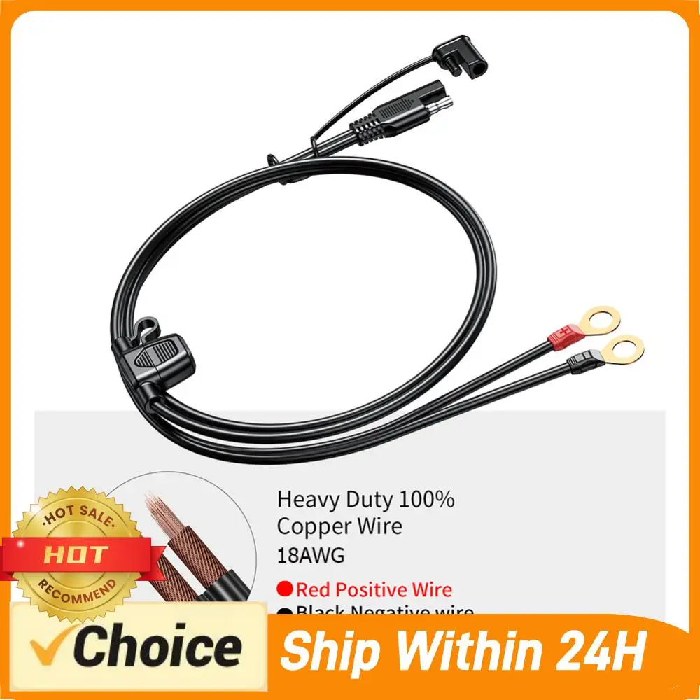 Кабель-удлинитель 18AWG с 2-контактным разъемом на кольцевой клемме, 12-24В, водонепроницаемый, для зарядного устройства автомобильного/мотоциклетного аккумулятора
Кабель-удлинитель 18AWG с 2-контактным разъемом на кольцевой клемме, 12-24В, водонепроницаемый, для зарядного устройства автомобильного/мотоциклетного аккумулятора