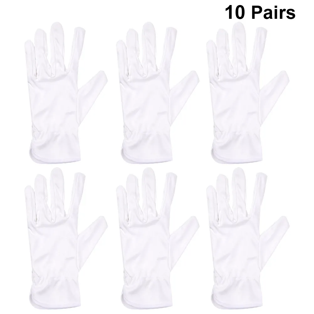10Pair Safety Protective Dust-Free Gloves Lightweight Fiber Work Gloves for Gardening Industrial Use Jewelry Coin Inspection
10Pair Safety Protective Dust-Free Gloves Lightweight Fiber Work Gloves for Gardening Industrial Use Jewelry Coin Inspection