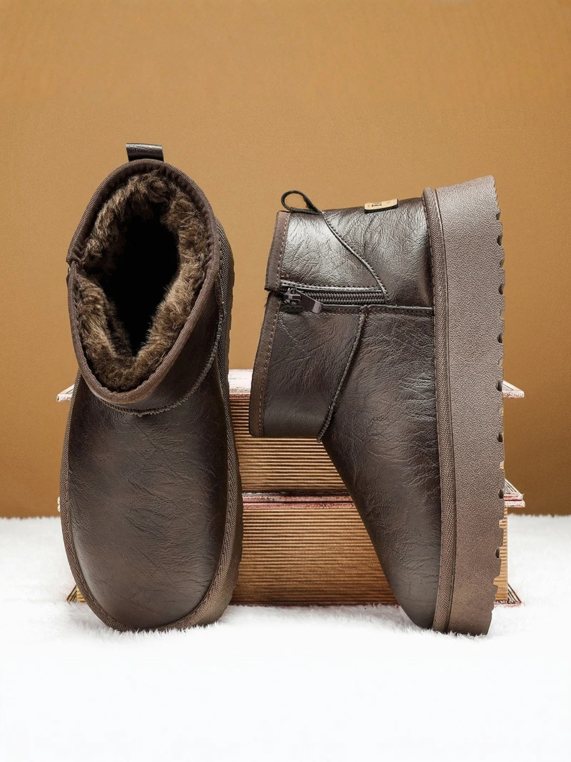 Men's Winter Snow Boots Fleece Lined Thickened Warm Anti-slip Waterproof Leather Fur Integrated Northeast Cold Resistant Cott...
Men's Winter Snow Boots Fleece Lined Thickened Warm Anti-slip Waterproof Leather Fur Integrated Northeast Cold Resistant Cott...