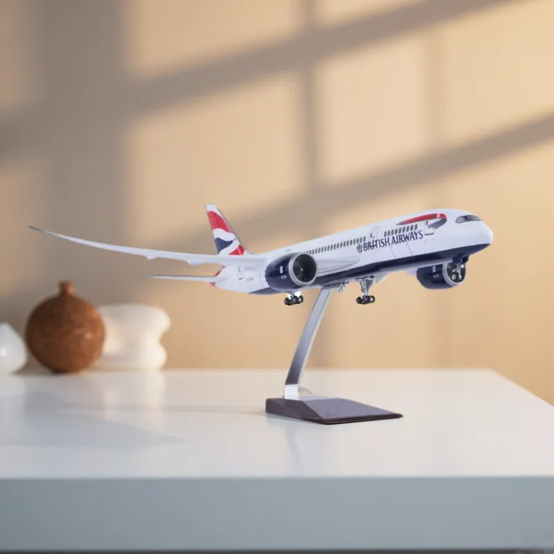 43cm Diecast Airplanes B787 British Airways 1/130 Scale Aircraft Models Resin Toy Planes Souvenir Hobby Gift With Light & Wheels
43cm Diecast Airplanes B787 British Airways 1/130 Scale Aircraft Models Resin Toy Planes Souvenir Hobby Gift With Light & Wheels