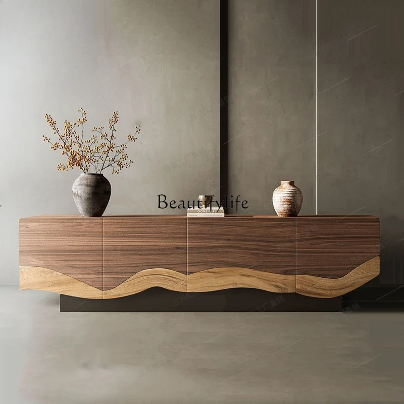 Medieval solid wood light luxury TV cabinet, living room floor storage locker
Medieval solid wood light luxury TV cabinet, living room floor storage locker