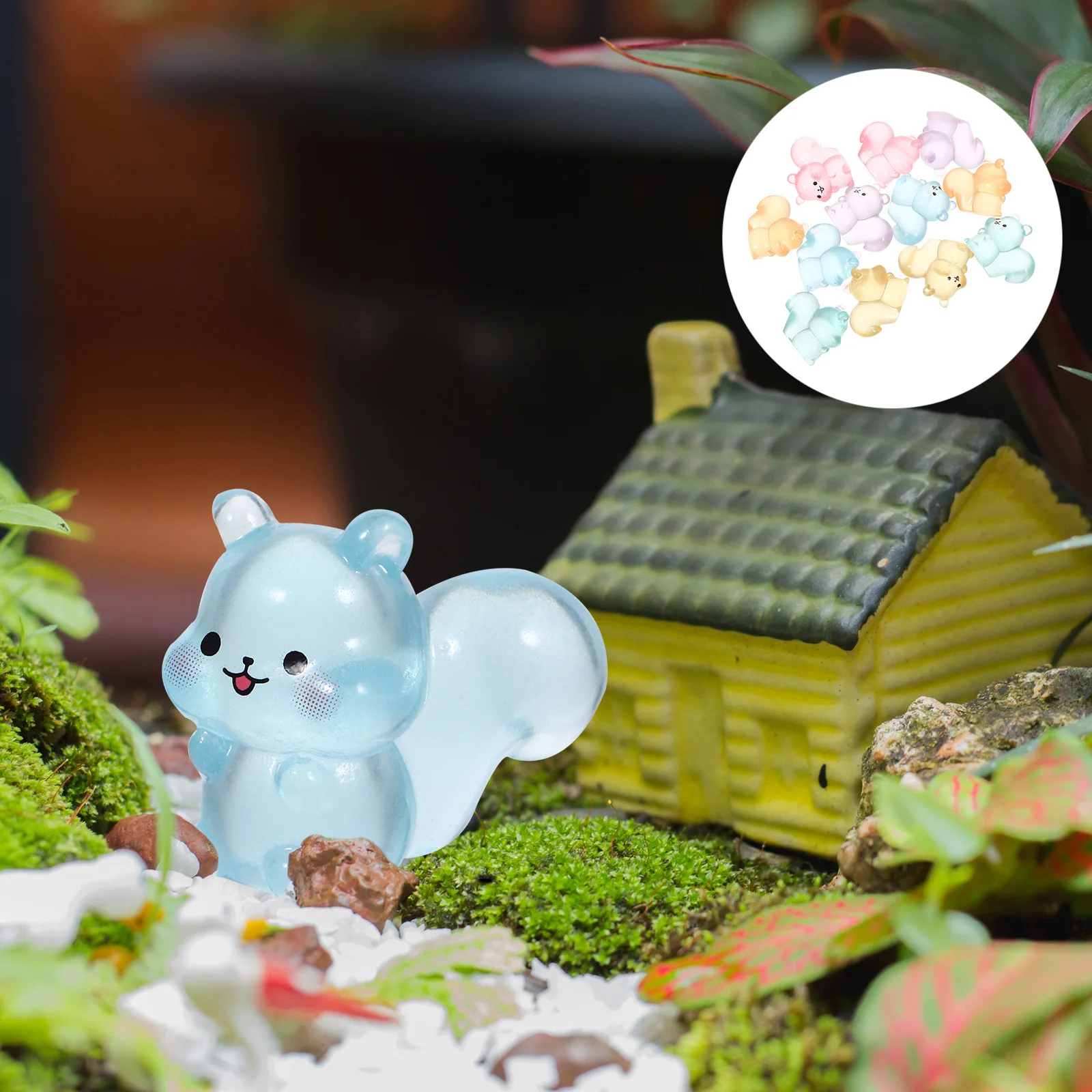 12Pcs Glow-in-Dark Squirrel Resin Ornaments Miniature Tiny Resin Figures for Fairy Garden Micro Landscape Decoration
12Pcs Glow-in-Dark Squirrel Resin Ornaments Miniature Tiny Resin Figures for Fairy Garden Micro Landscape Decoration