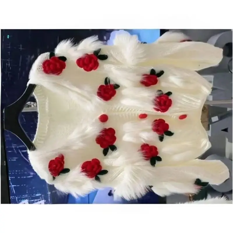 Новый осенне-зимний женский свитер с милыми розами, свитер с цветочным крючком, женский свободный трикотаж, кардиган, женская верхняя одежда, топы
Новый осенне-зимний женский свитер с милыми розами, свитер с цветочным крючком, женский свободный трикотаж, кардиган, женская верхняя одежда, топы