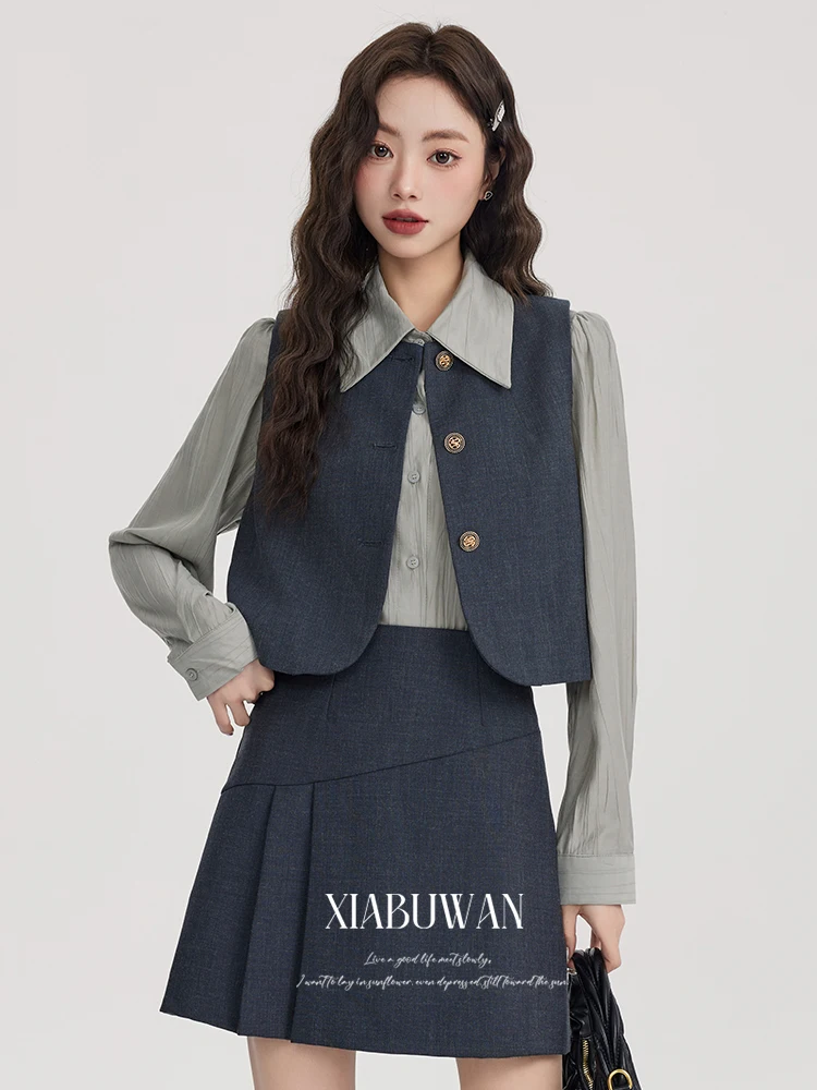 Модный комплект футболок небольшого размера, осенне-зимний женский костюм высокого качества Sensation, юбка, полиэфирная ткань
Модный комплект футболок небольшого размера, осенне-зимний женский костюм высокого качества Sensation, юбка, полиэфирная ткань