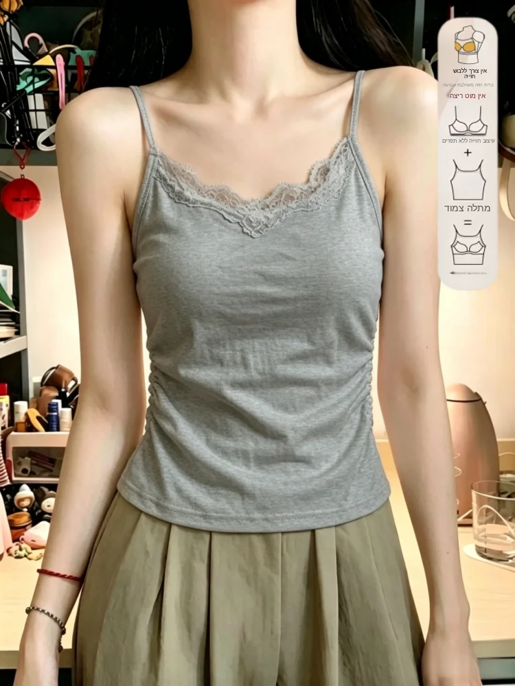2026 New Lace Trim Bralette Tank Top Women plus Size Slim Fit Innerwear Outerwear Base Layer Beautiful Back Tank Top
2026 New Lace Trim Bralette Tank Top Women plus Size Slim Fit Innerwear Outerwear Base Layer Beautiful Back Tank Top