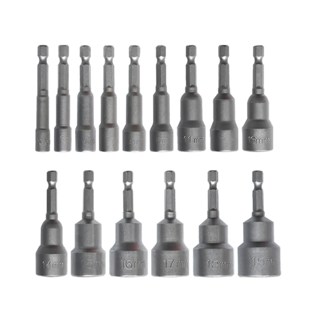 1pc 65mm Long 5.5-19mm Impact Socket Magnetic Hexagon Nut Driver Drill Bit Socket Wrench Extension Sleeve Adapter Repairing Tool
1pc 65mm Long 5.5-19mm Impact Socket Magnetic Hexagon Nut Driver Drill Bit Socket Wrench Extension Sleeve Adapter Repairing Tool