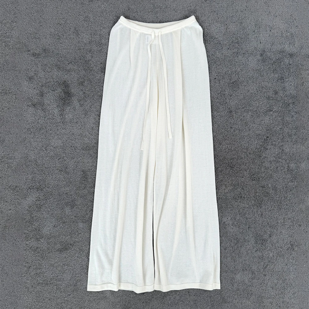 Women Soft Wool Blend Wide Leg Trousers, Elastic Waist Drawstring Knit Pants, Casual Loose Flowy Bottoms for All-Season Wear
Women Soft Wool Blend Wide Leg Trousers, Elastic Waist Drawstring Knit Pants, Casual Loose Flowy Bottoms for All-Season Wear