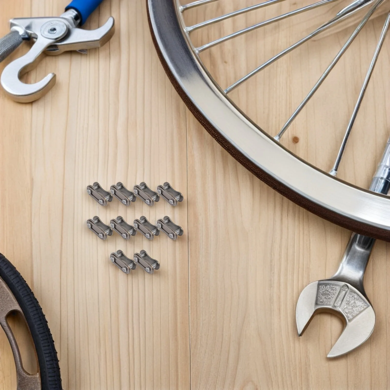 10Pcs Single Speed Bike Chain Aluminum Alloy High Quality Durable Missing Link Connector Replacement 
10Pcs Single Speed Bike Chain Aluminum Alloy High Quality Durable Missing Link Connector Replacement