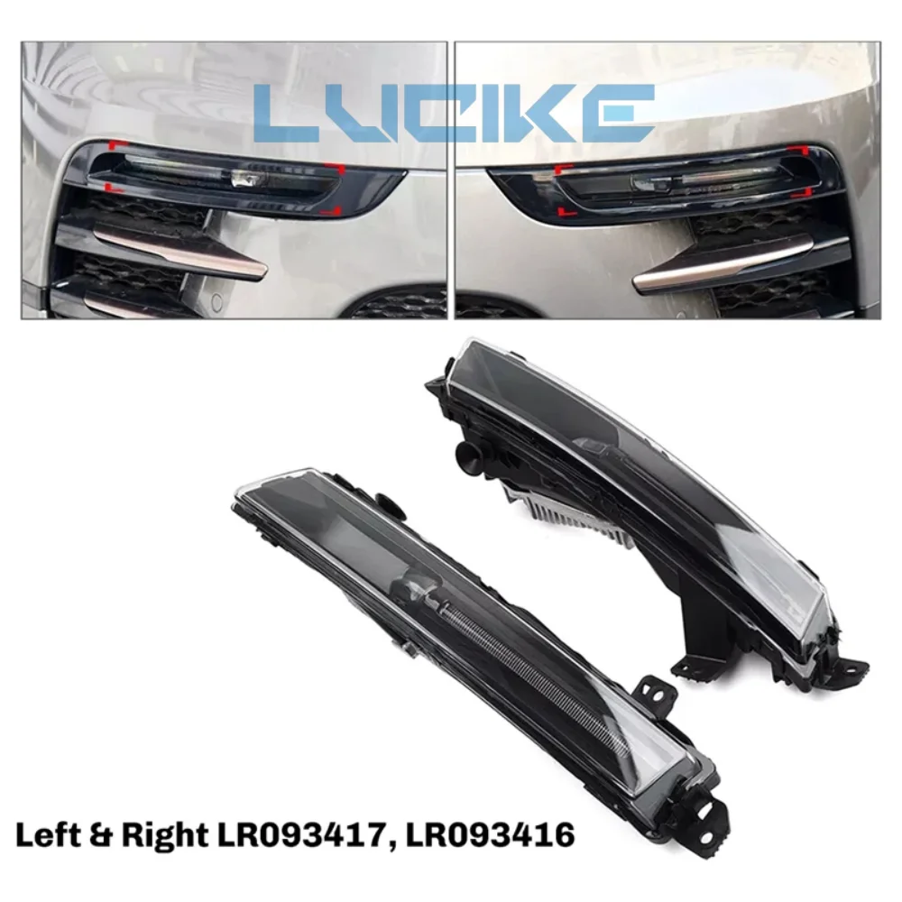 for Range Rover Velar's front bumper daytime running lights P380 P250 2018-2019 OEM LR093416 LR093417 LR142093 
for Range Rover Velar's front bumper daytime running lights P380 P250 2018-2019 OEM LR093416 LR093417 LR142093