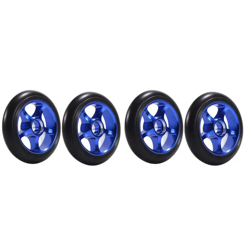 4Pcs 100Mm Scooter Replacement Wheels With Bearings Aluminum Wear-Resistant PU Scooter Parts Scooter Accessories,Blue
4Pcs 100Mm Scooter Replacement Wheels With Bearings Aluminum Wear-Resistant PU Scooter Parts Scooter Accessories,Blue