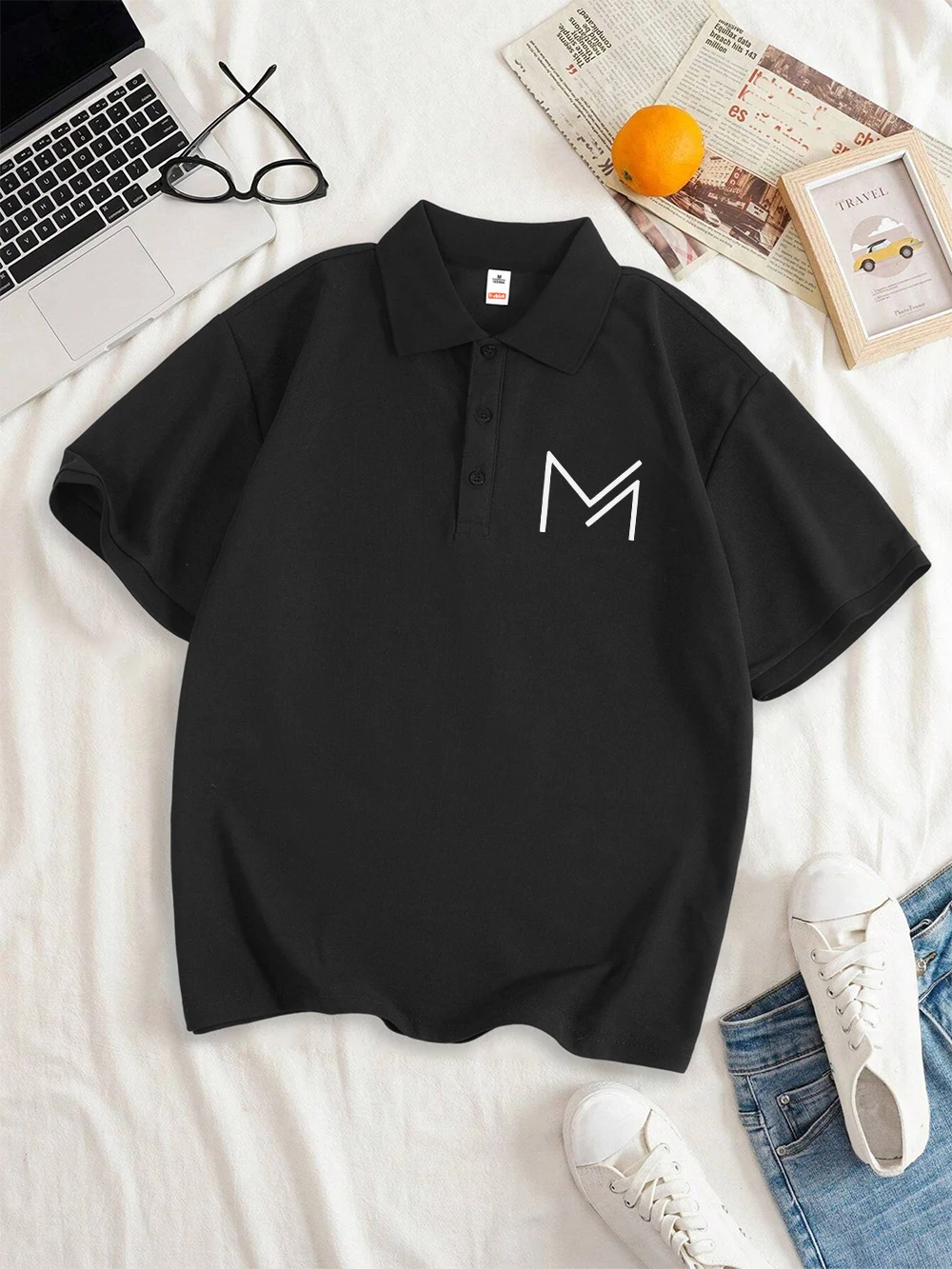 The Shape Composed Of Lines M Printed Polo Shirt Womens Casual Comfortable Soft Lapel Short Sleeve Summer Basics Womans Clothes
The Shape Composed Of Lines M Printed Polo Shirt Womens Casual Comfortable Soft Lapel Short Sleeve Summer Basics Womans Clothes