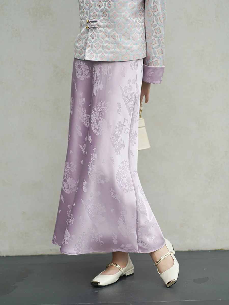 ChuChan New Chinese Sle f Skirt Fi Tail A-Line Women's Long Dr Purple Texture Floral Embroidery High Waist Hanfu
ChuChan New Chinese Sle f Skirt Fi Tail A-Line Women's Long Dr Purple Texture Floral Embroidery High Waist Hanfu